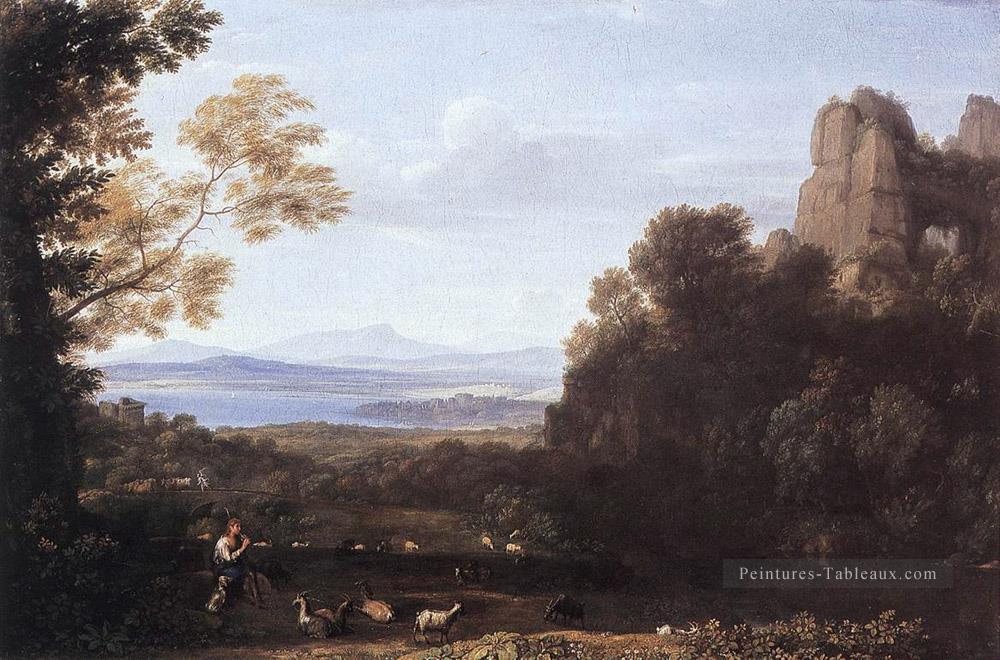 Paysage avec Apollon et Mercure Claude Lorrain Peintures à l'huile